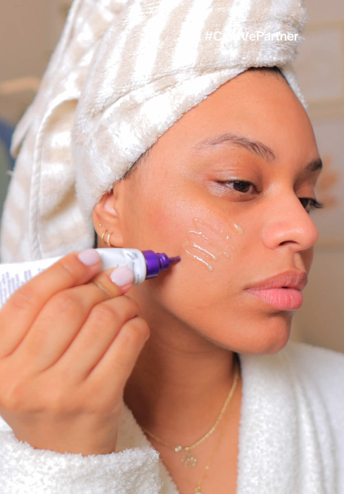 The  @CeraVe Skin Renewing Vitamin C serum and Skin Renewing Vitamin C Eye Cream has been such a game changer for me! 🥰 I’ve always struggled with uneven skin tone especially after a breakout and dark under eyes but ever since incorporating this combo into my skincare routine, I’ve noticed such a difference! I also love how accessible and affordable these products are so I’m always stocked up 🤌🏽#CeraVePartner #skincare 