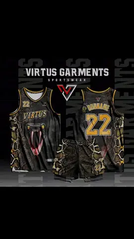 V294 BLACK MAMBA SUBLIMATED BASKETBALL JERSEY & CUSTOMIZED JERSEY Set customize name 