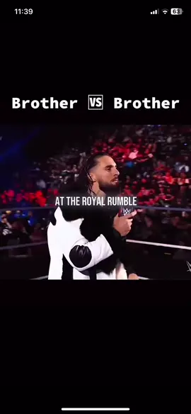 Brother vs brother #WWE #sethrollins #romanreigns 