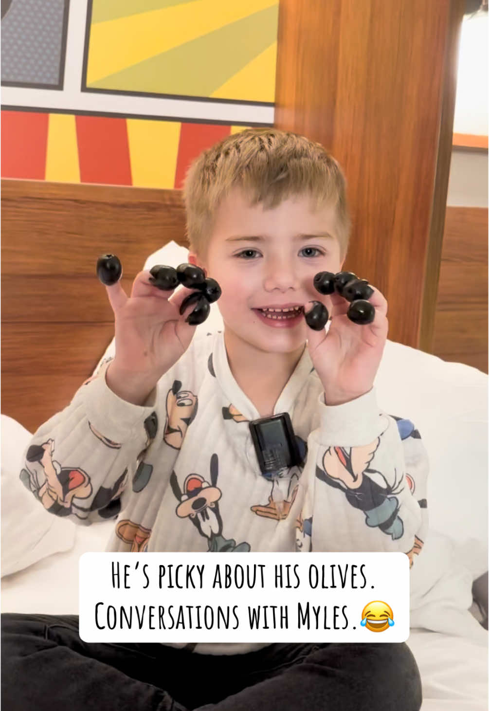 Myles is my 4 year old with type 1 diabetes who eats a lower carb high protein diet. Olives are something he likes for a snack or with meals, but only the black ones! Clearly the purple ones that grocery delivery subbed in during our last Disney trip were a no-go. 😂 #servicedog #servicedogsoftiktok #workingdog #type1diabetes #t1d #medicalmom #t1dmom #t1dlookslikeme #bloodsugar #diabetesawareness #lowcarb #snack #momlife #MomsofTikTok #disney 