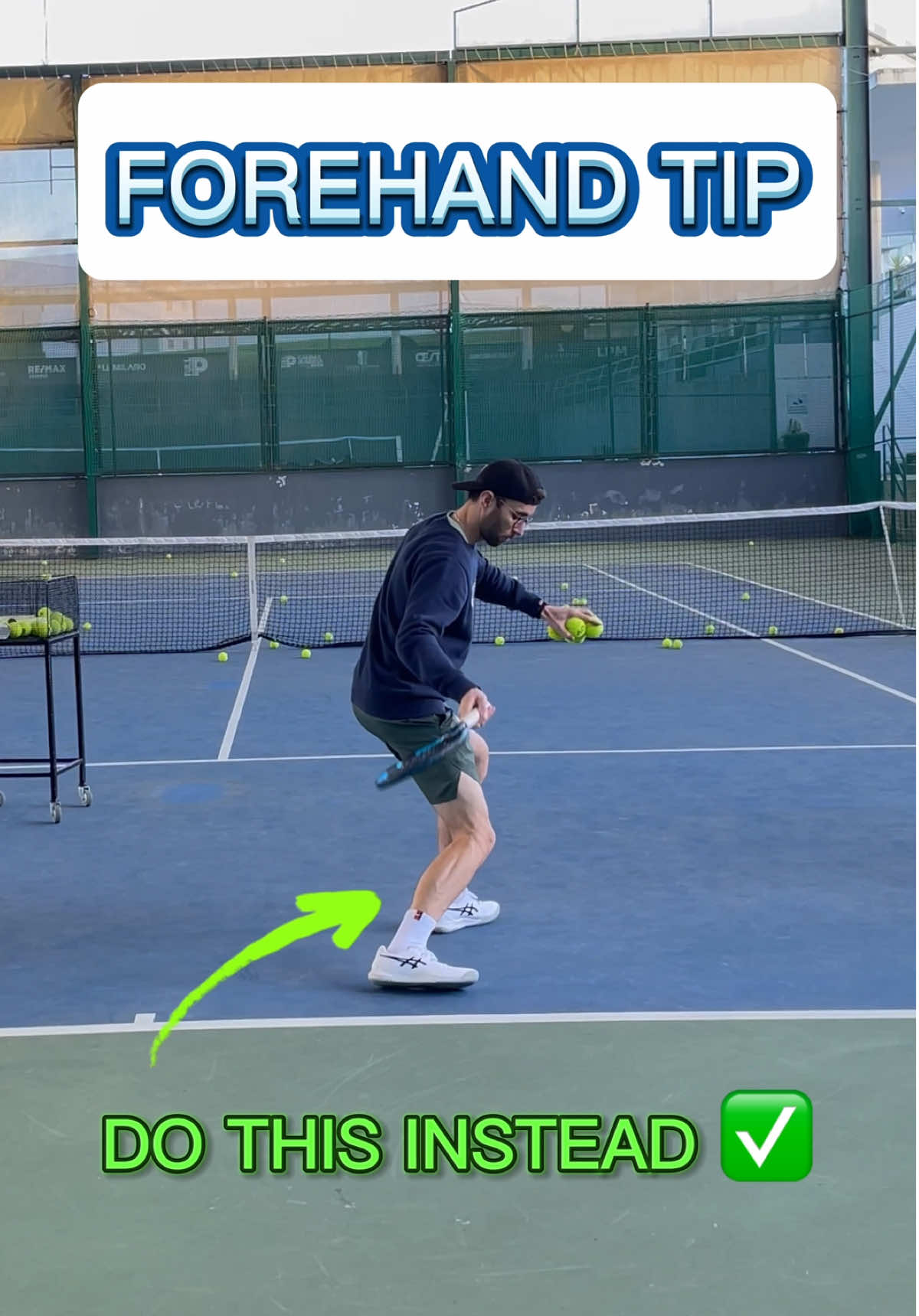 Forehand Tip👇 • Stay low • Use your legs to generate power and energy • Keep the racquet head closed after contact • Play and stay low 📚 Want to improve your tennis game? Check out my Tennis eBook—link in bio and pinned comment 🆕 #forehand #tennis #tennisforehand #tennis🎾 #tennisplayer #tennislove #tennisfan #tennislife #tennisworld #tennistips #tennistip #tennislessons #tennisvideo #tenniscoaching