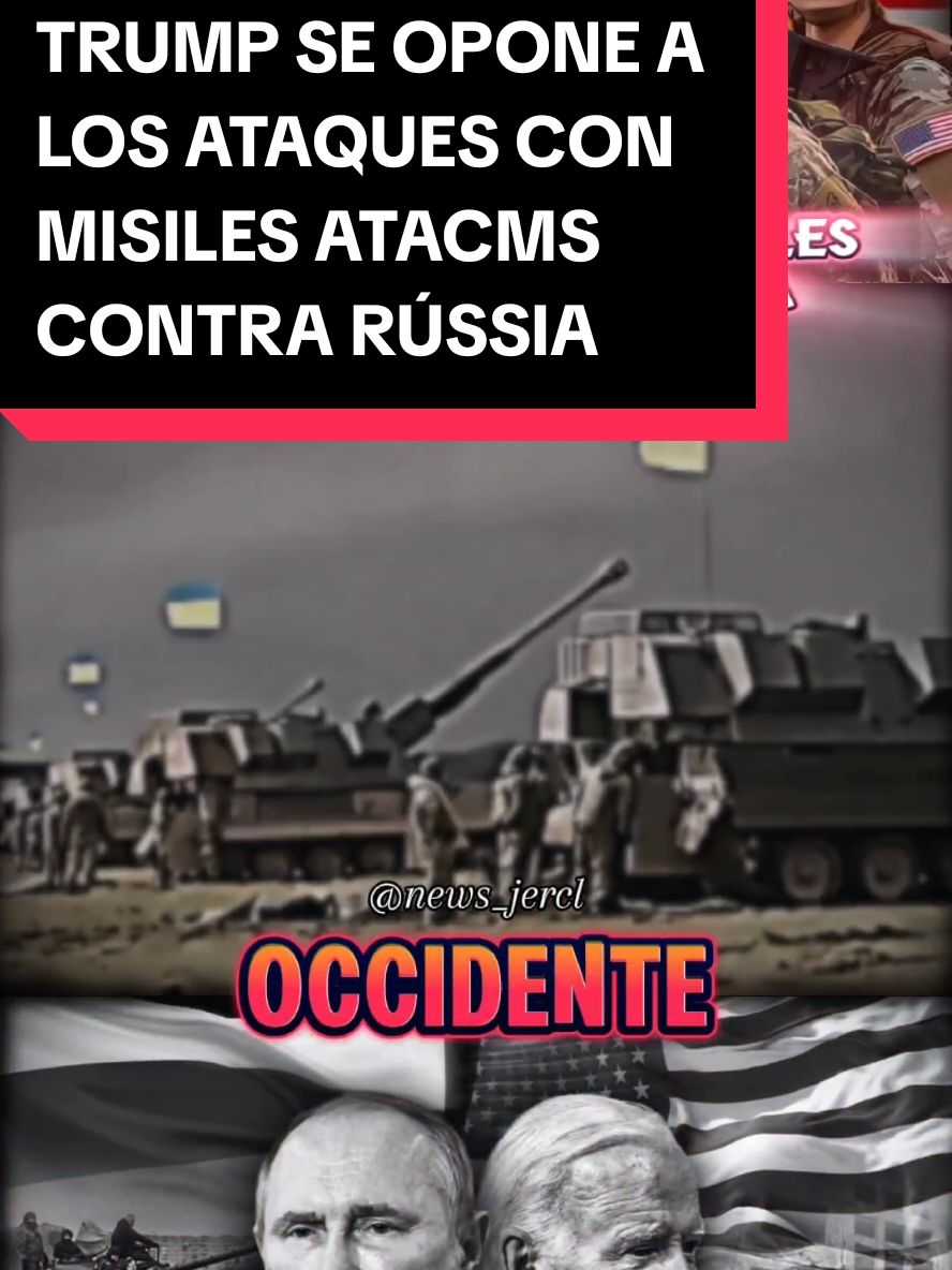 Donald Trump ha expresado su oposición categórica a que Occidente permita a Ucrania el uso de misiles de largo alcance. Lo ha afirmado recientemente durante el evento en el que fue nombrado persona del año por la revista Time Trump ha declarado que considera este apoyo como un factor que intensifica el conflicto entre Rusia y Ucrania. Además, ha calificado de peligrosa y estúpida la decisión de Joe Biden de permitir el uso de misiles ATACMS, destacando que esta medida provoca una situación muy inestable y podría llevar a una escalada del conflicto. Según Trump, la situación en Oriente Medio es actualmente más fácil de resolver que la crisis en Ucrania.  #CapCut #new #news #noticias #like #fyp #fypシ #foryou #viral #viralvideo🔥 #foryoupage❤️❤️ @GUERRA TOTAL ⚔️⚖️☣️☢️ 