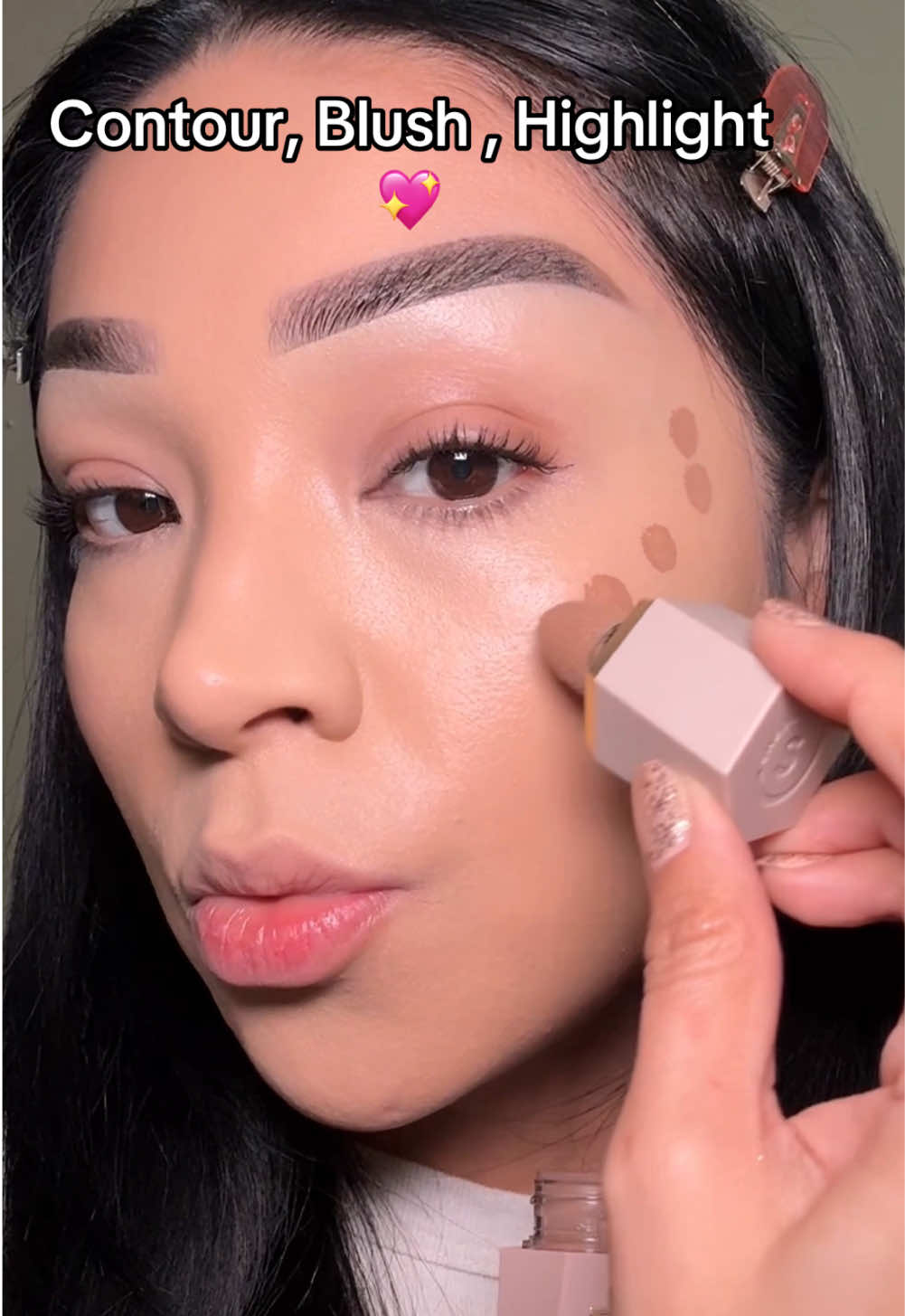 Save tutorial for later! 🌟 Achieve a sculpted, glowing look with liquid contour, blush, and highlight that blend like a dream and melt into the skin effortlessly! The @SHEGLAM Holiday Set is the perfect gift for the holidays! 🎁 It comes with blush, highlight, and rhinestones so you can bedazzle your makeup products and your makeup look. And how cute is the packaging—it even doubles as a Christmas tree hanger! 🎄✨ #SHEGLAM #SHEGLAMLiquidfam #SHEGLAMBlush #SHEGLAMHolidayset 