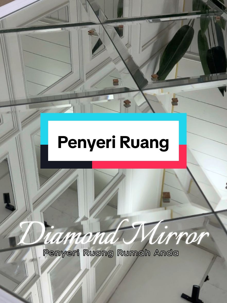 Diamond mirror, Penyeri Ruang Rumah. Ruang dalaman lebih nampak luas dan Elegant. #diamondmirror #berkualiti #postageseluruhmalaysia #wainscotingmalaysia #dekosiappotong 