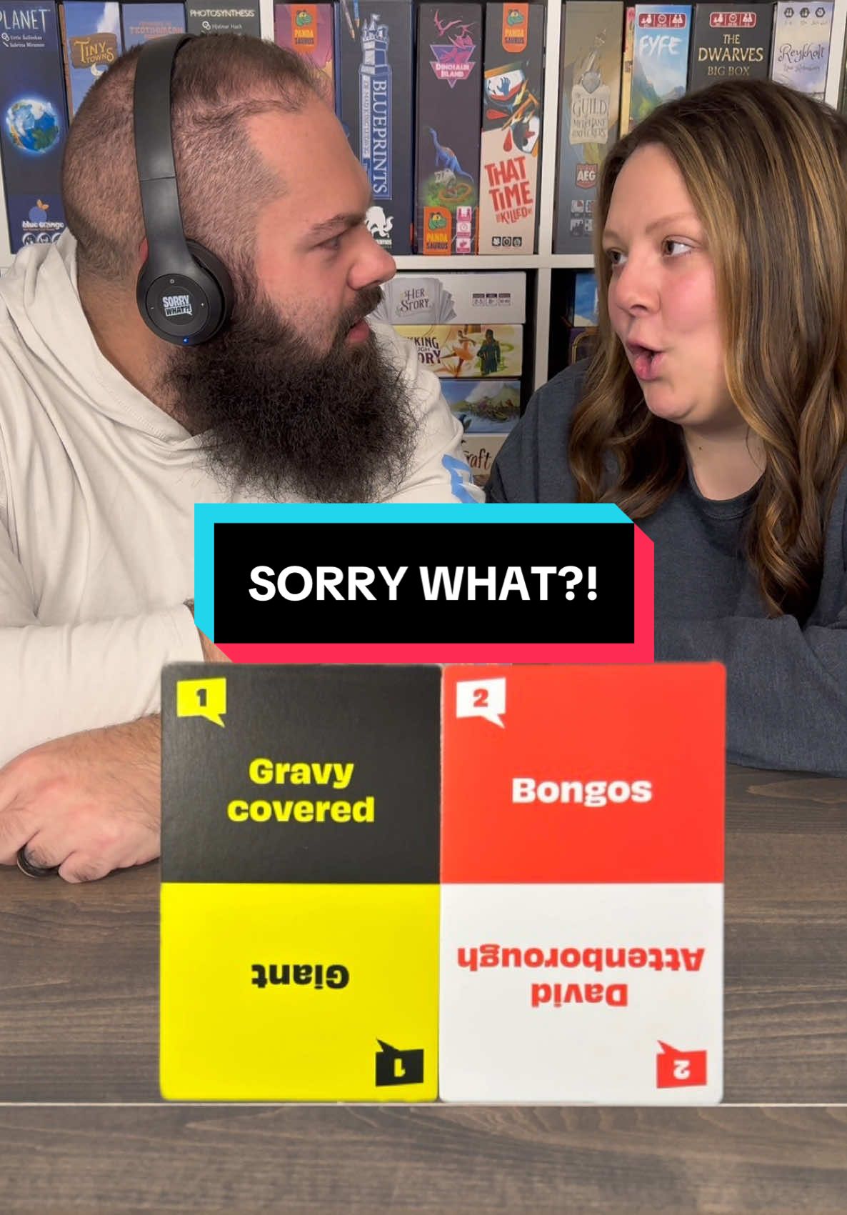 Come Play Sorry What?! With Us! #boardgames #GameNight #couple #fun #luckyeggpartner @Lucky Egg 