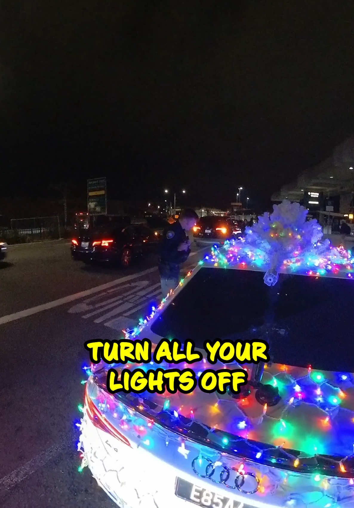 Cop Almost Gave Them a Ticket for Christmas Lights 😱 🎥: arteen_mh IG #CopHumor #Police #Christmas #Comedy #Cops #Ticket #Reels #tiktok #foryou #foryoupage #FYP 