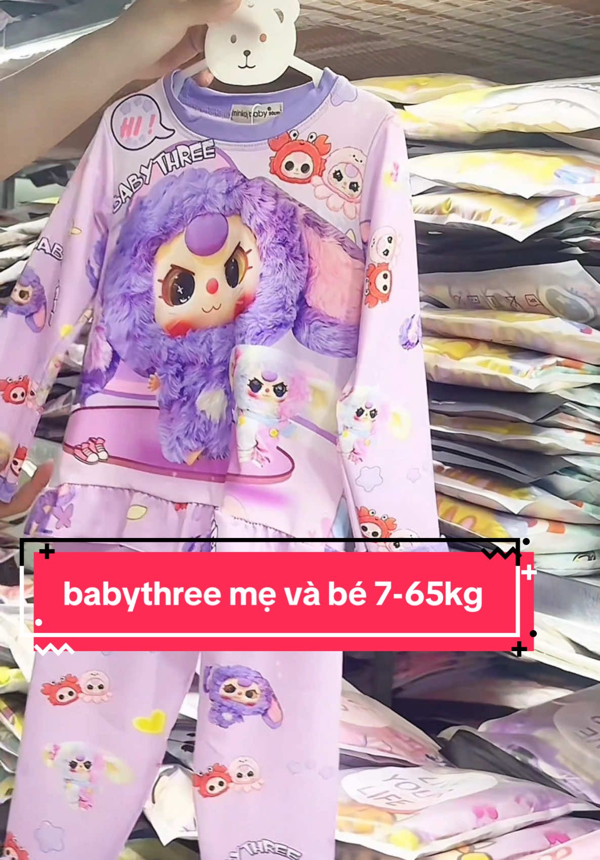 Sét bộ.dài.mẹ và bé đủ size 7-65kg#babythree #xuhuong #viral#mebimsua #doembe #setbobegai #dobobegai #trend