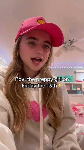 Pov: its friday the 13th… #fyp #foryou #annafayeslays #trending #viral #annafaye #annough #preppy #preppyannafaye #xyzbca #fake #joke #satire 