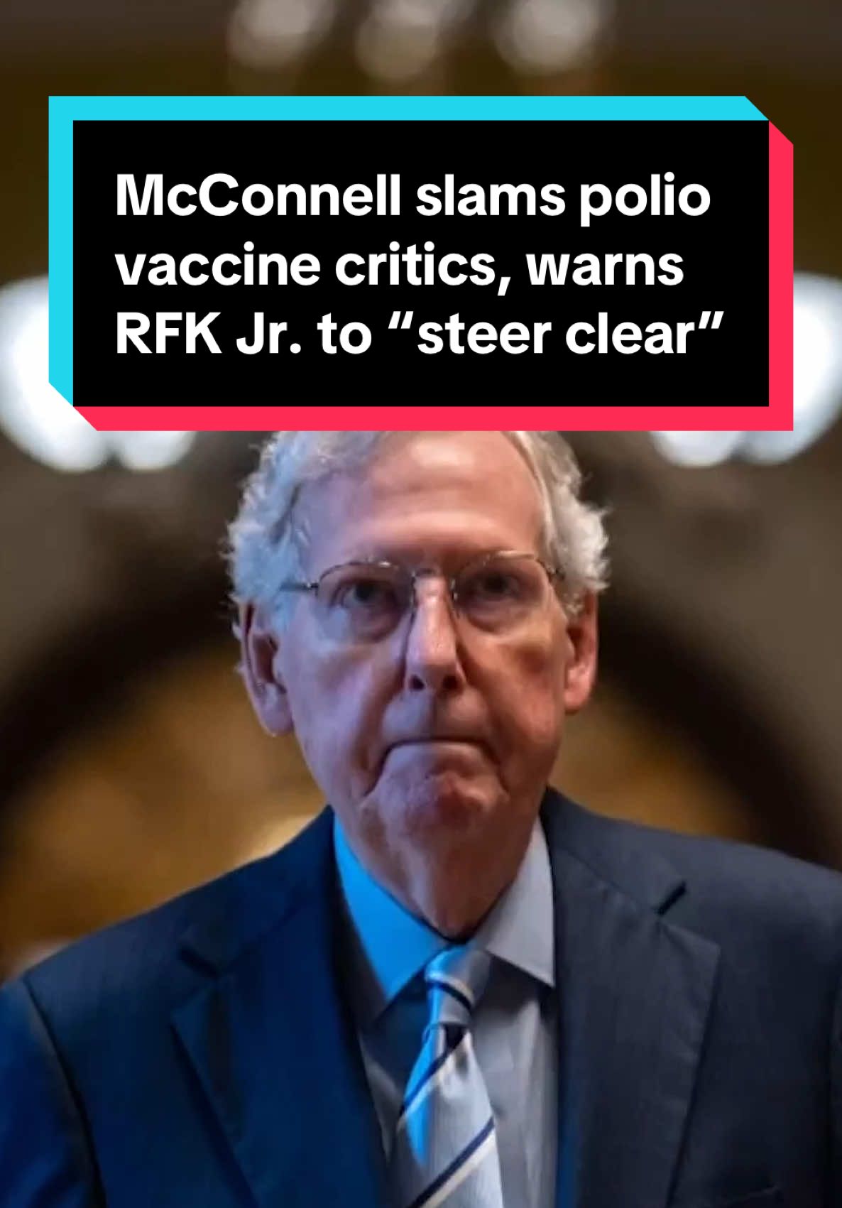 Senate Minority Leader Mitch McConnell, R-Ky., a polio survivor, responded critically to a report that a key lawyer and longtime adviser to Robert F. Kennedy Jr. once petitioned the Food and Drug Administration to revoke approval of the polio vaccine.