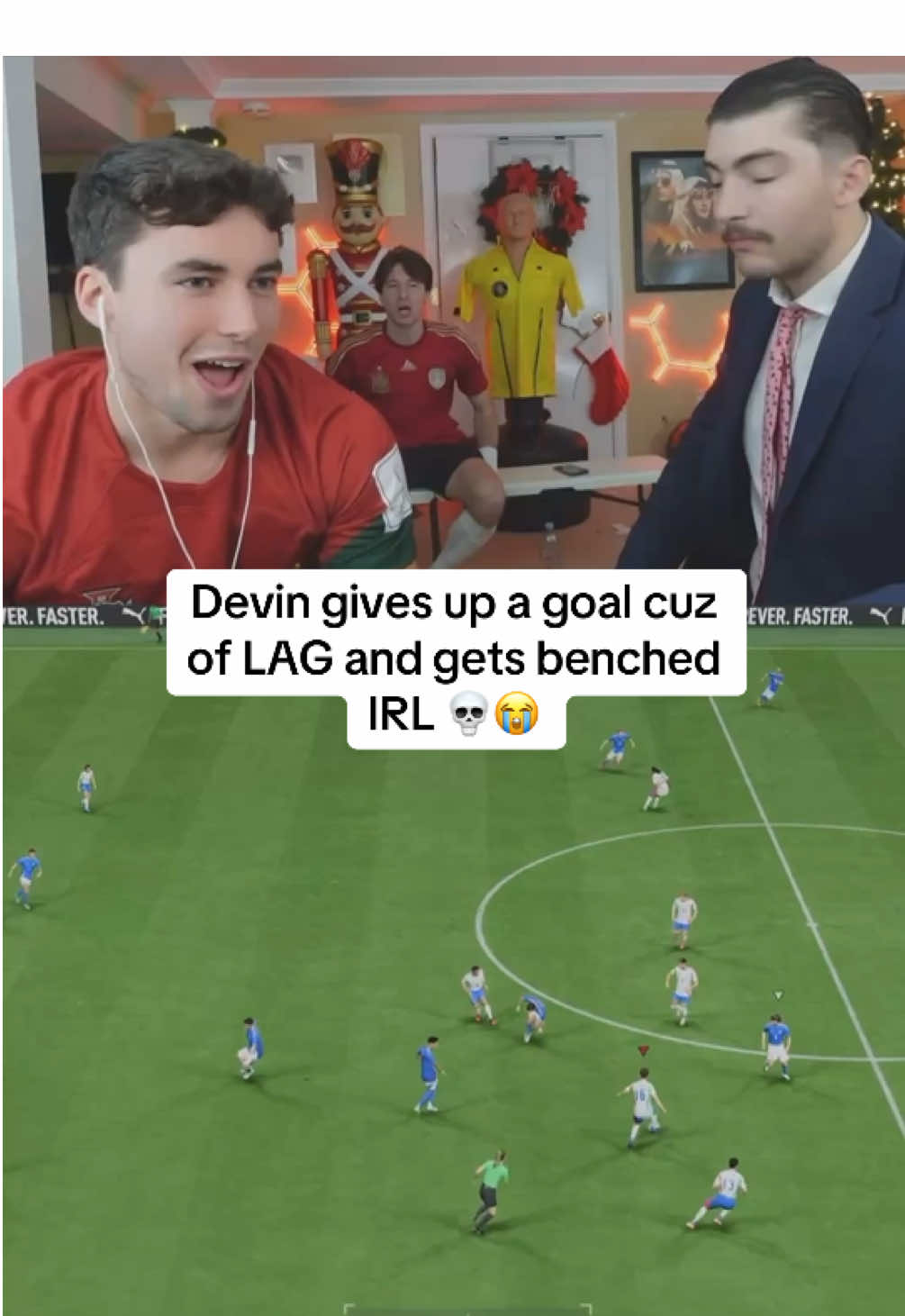 THAT WAS THE LAG BRO #devincaherly #devinanddylan #GAMING #FIFA #FC25 #funny 