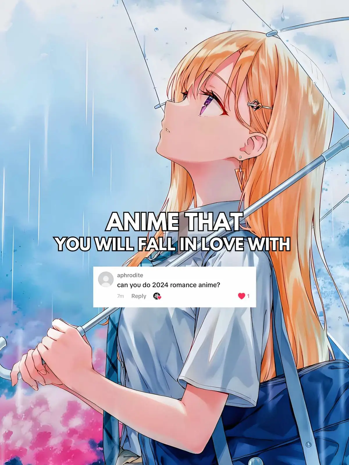 Anime that you will fall in love with #anime #animetiktok #animerecommendations #romanceanime #7thtimeloop #asignofaffection #dangersinmyheart #bluebox #alyasometimeshidesherfeelingsinrussian #aconditioncalledlove #fyp