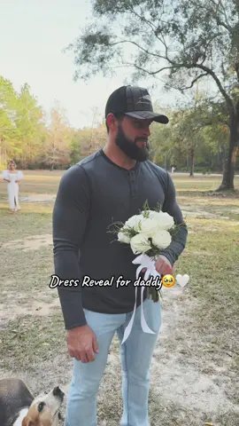 We will never not do this😭💓#daddysgirl #dressreveal #surprise #dadsoftiktok #daughter #sweet #memories #winter #ball #MomsofTikTok #parents #fyp 