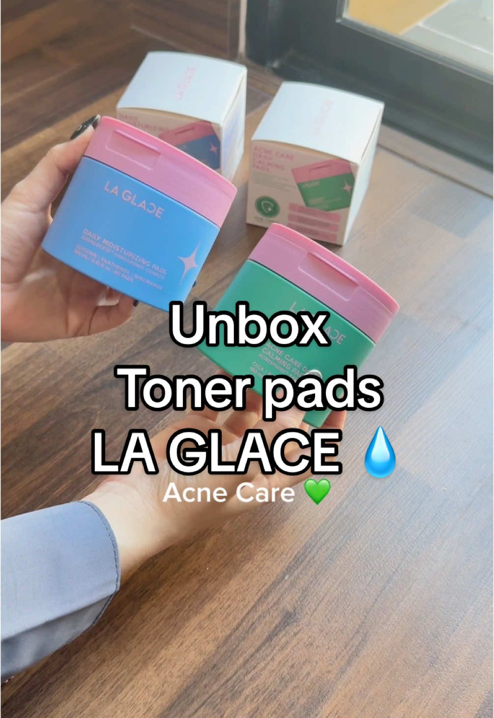 Unbox สกินแคร์ตัวแรก LA GLACE 💧 #skinnadear #ลากลาส #tonerpad #tonerpadlaglace #laglace #toner #โทนเนอร์แพดลากลาส #โทนเนอร์แพดลากลาสสูตรผิวเป็นสิว #โทนเนอร์แพดลากลาสสูตรเติมความชุ่มชื้น #Tonerpadslaglacemoist #Tonerpadslaglaceacne #moisturizing #Acne