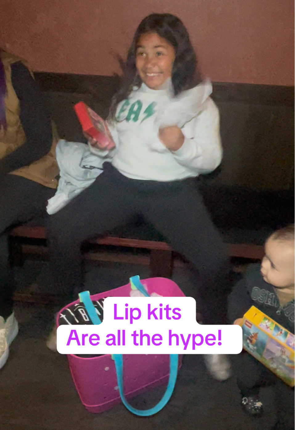 Get them a lip kit!  #birthdaygift #lipkit #girls #bag #excitement 