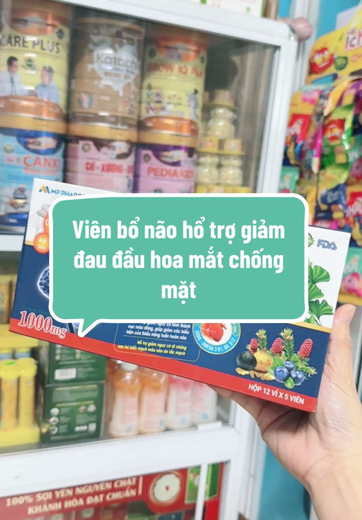 Viên bổ não hổ trợ giảm đau đầu hoa mắt chống mặt#dshareview #nao #bonao #daudau #matngu 