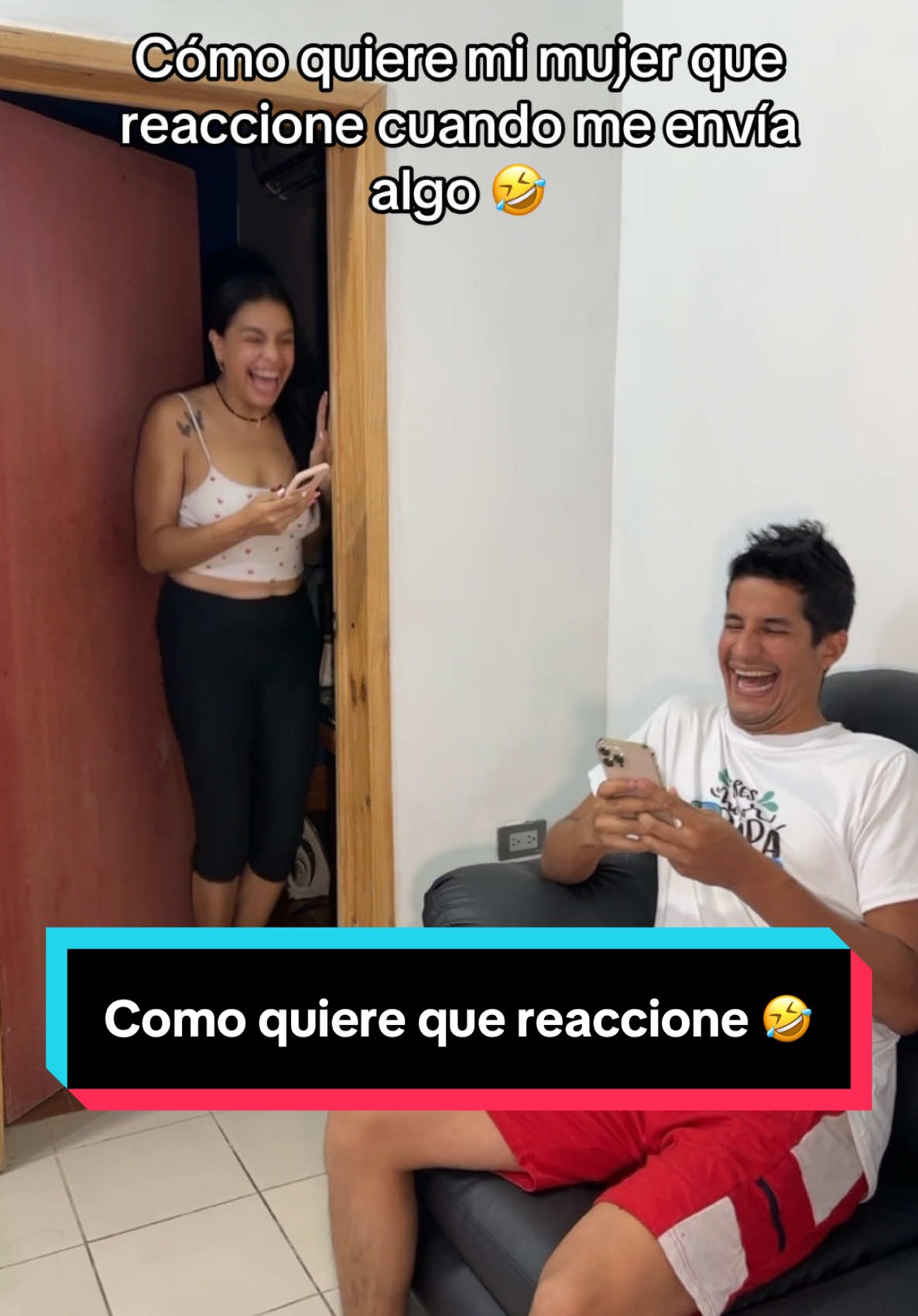 Cómo quiere mi mujer que reaccione cuando me envía un video 🤣