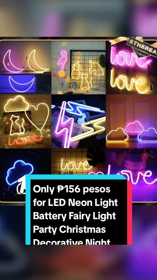 Only ₱156 pesos for LED Neon Light Battery Fairy Light Party Christmas Decorative Night Lamp! Don't miss out! Tap the link below! #ledneonlights #TikTokShop #TikTokFashion #tiktokaffiliate #tiktokph #tiktokfinds #LearnOnTikTok 