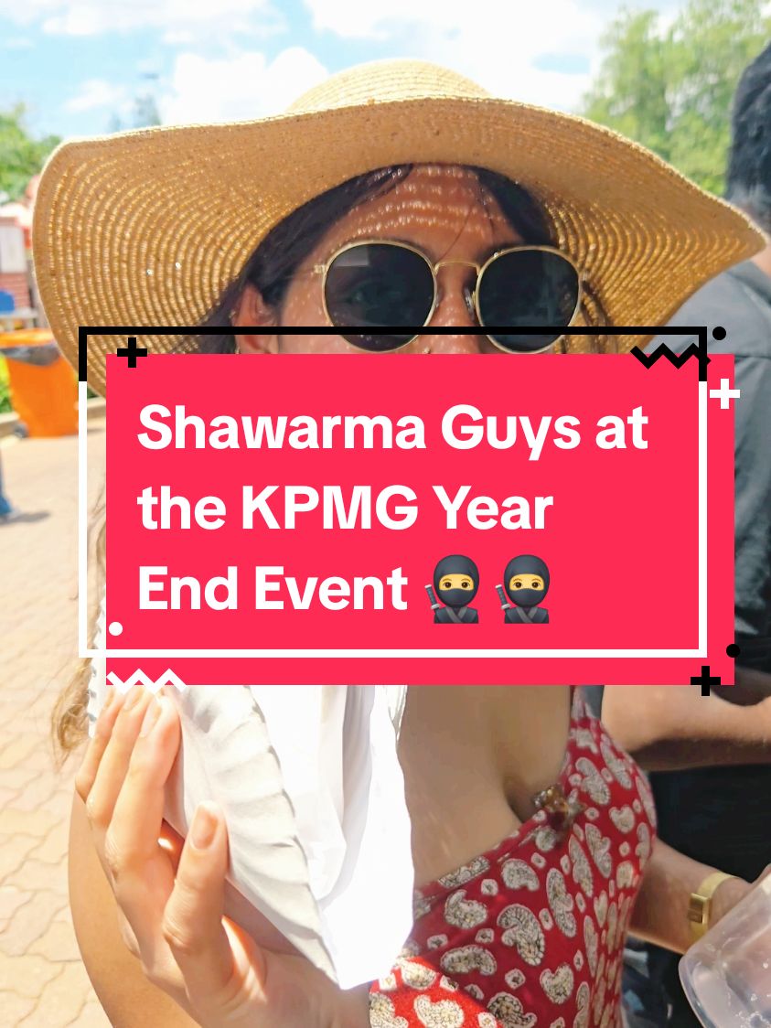 The Shawarma Guys at the KPMG Year End Event. Good food, good vibes. Book us today #fyp #food #corporateyearendparty #goodvibes #eventcatering 