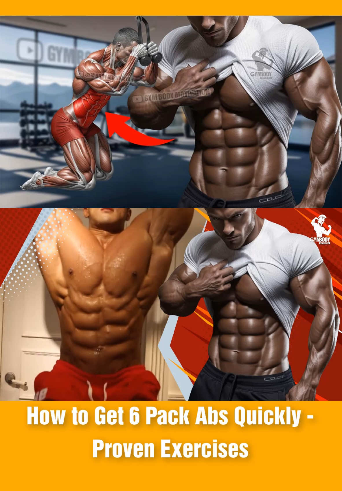 How to get 6 pack abs quickly #abworkout #absworkout #gymbodymotivation #gym #GymTok #foryou 