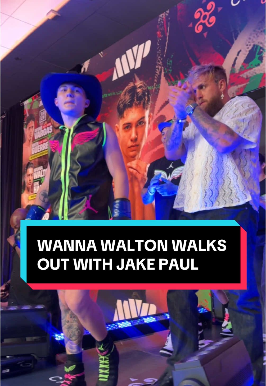 WANNA WALTON WALKS OUT WITH JAKE PAUL #prospects10 #wannawalton 