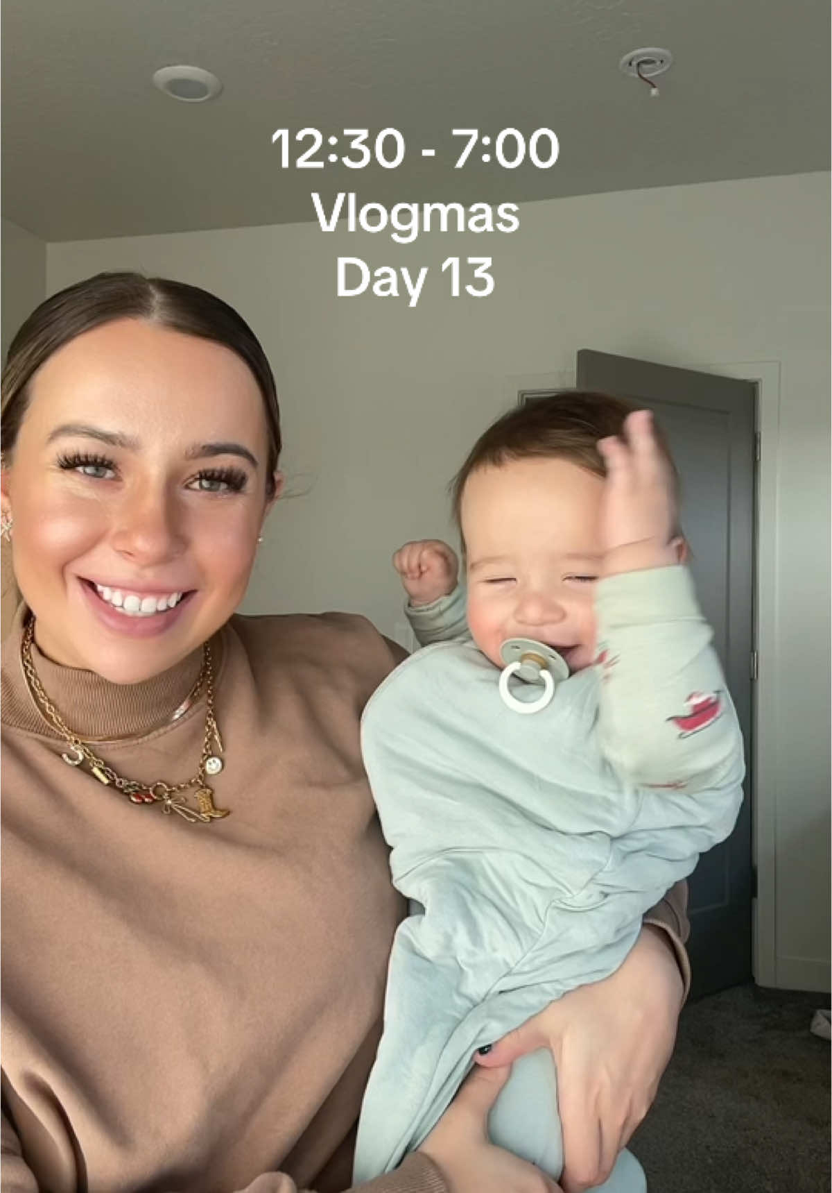 Spend the dsy with us! 12:30-7:00 🫶🏼 #Vlogmas #MomsofTikTok #momlife #10monthsold #utahmom #dayinmylife #motherhoodunfiltered #motherhoodunplugged #series #crawling 