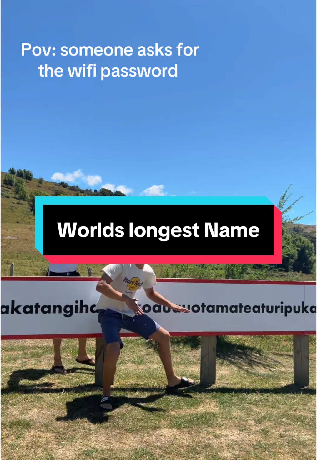 Cool sign check✅ #newzealand #workingholiday #worldslongestname 