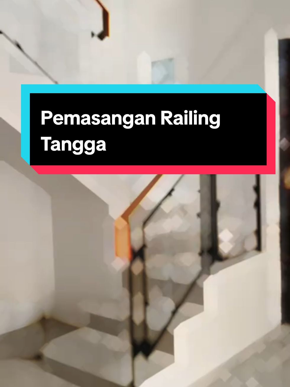 Proses pemasangan Railing Tangga pegangan Kayu,Tinggal Finishing Ulang👍  #rellingtangga #rellingtanggaminimalis   #bengkellaslistrik #pagarminimalis #kanopialderon #pintupagar #fyp #viral #cinere #depok #pamulang #tangsel #jakarta 