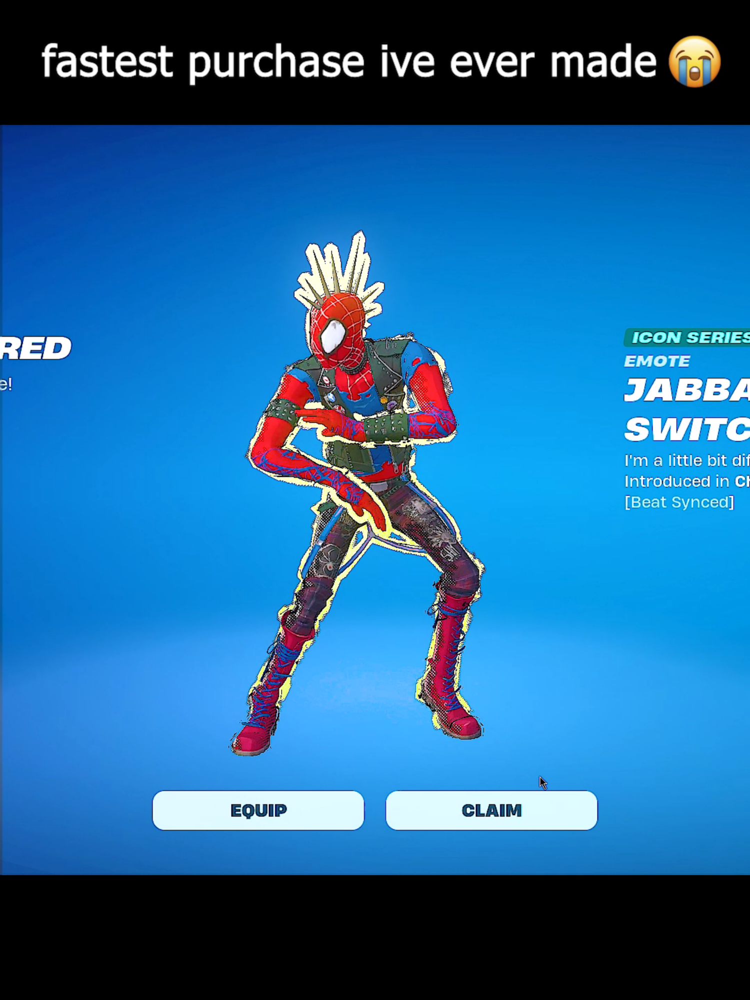 IM SO HAPPY 😭🙏 #fortnite #finzy #chapter6 #dababy #jabbawockeez