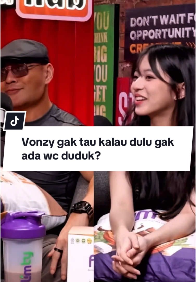 VONZY GAK TAU DULU GADA WC DUDUK? #vonzy #sze #deddycorbuzier #podhub #vidialdiano #pup #podcastclips 