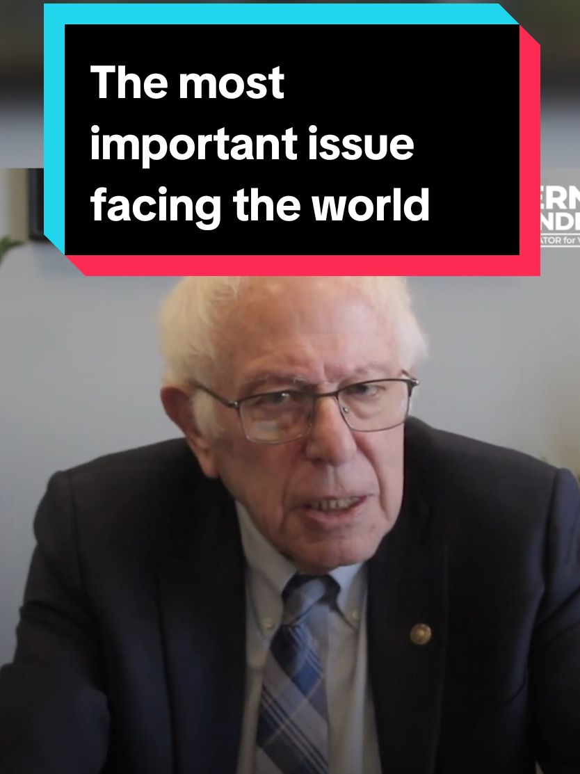 According to Vermont senator Bernie Sanders, this is the most important issue facing the country and the world Source: Bernie Sanders #berniesanders #usaelection2024 #economy #elonmusk #democracy 