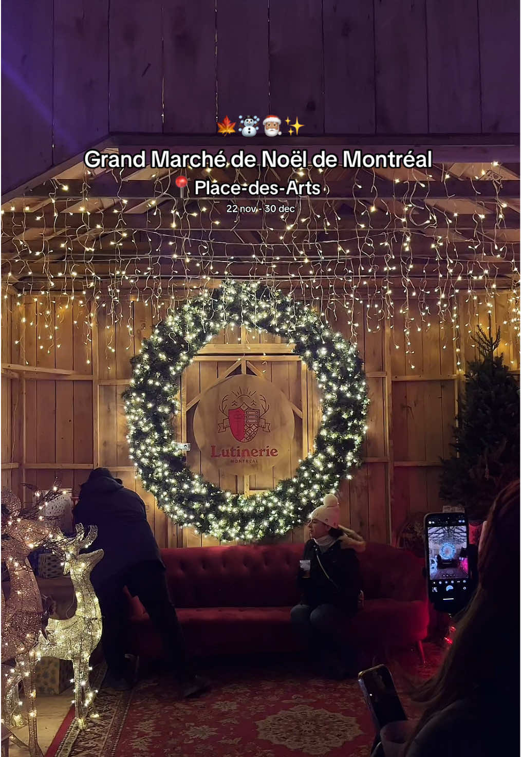 Plongée dans la magie du Grand Marché de Noël à Montréal ✨🎄  Entre lumières féériques, douceurs gourmandes et ambiance festive, vivez l’esprit des fêtes ! ❄️❤️  #montreal #marchedenoel #noel #christmas #mtl #montrealtiktok #montrealcanadiens #pvt #christmasvibes 