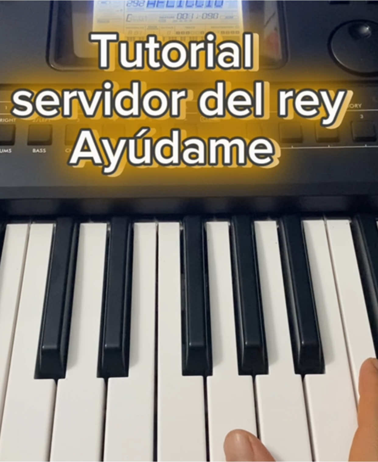 En nota do natural #yamahapsre473 #pianotutorial #servidordelrey#