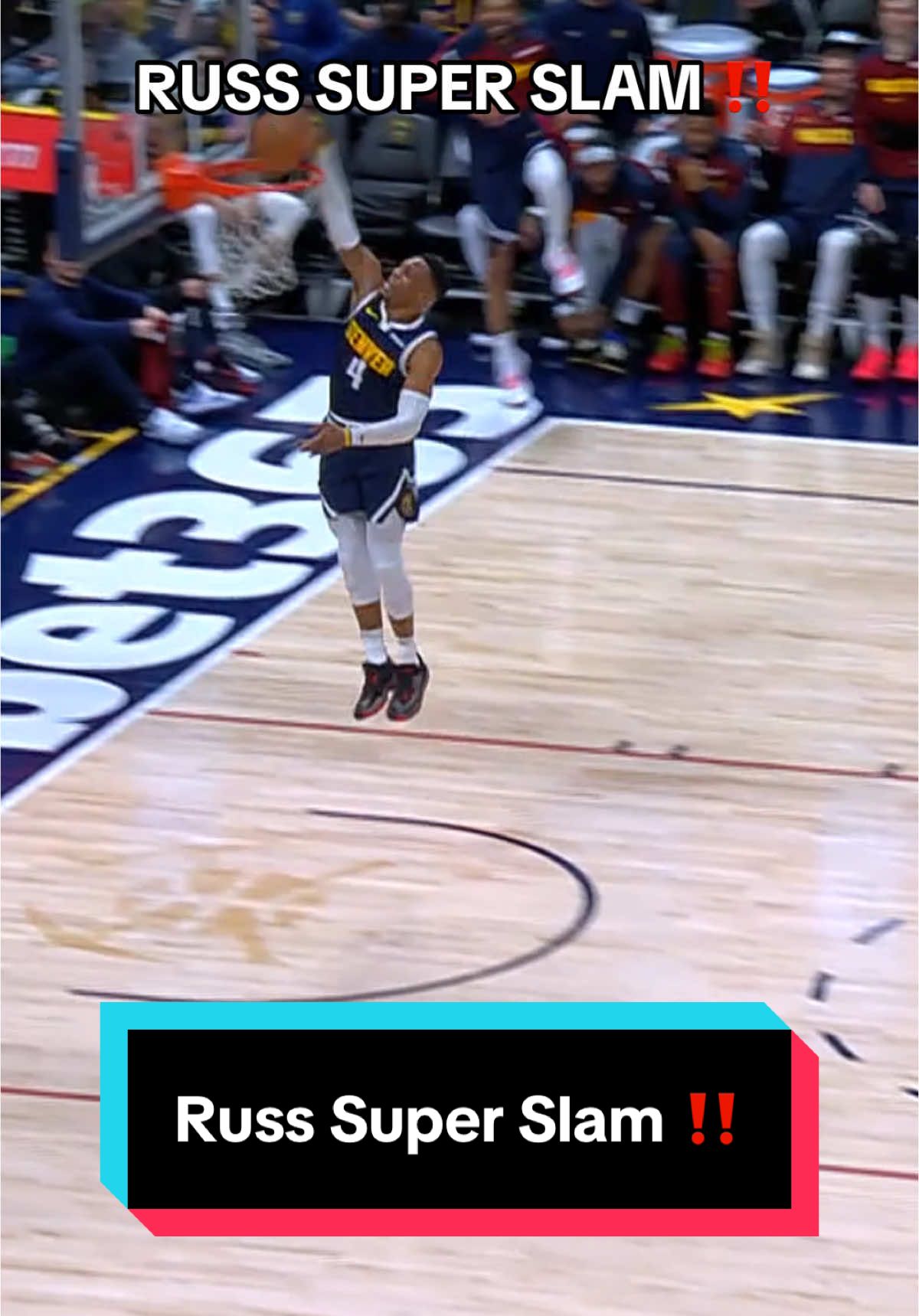 Super slam by Russ ‼️🔥 @Denver Nuggets #NBA #Basketball #Nuggets #RussellWestbrook 