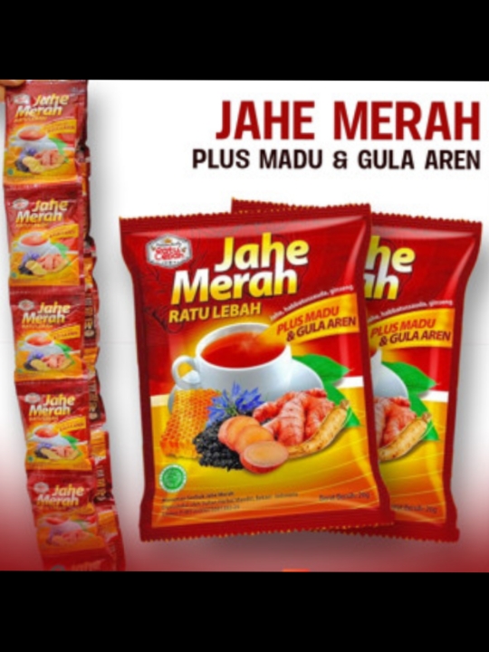 Jahe Merah Ratu Lebah/plus madu dan gula aren/Jahe Merah Drink Instan hanya Rp10.290! Jangan lewatkan! Ketuk tautan di bawah ini#jahe #jahemerah 