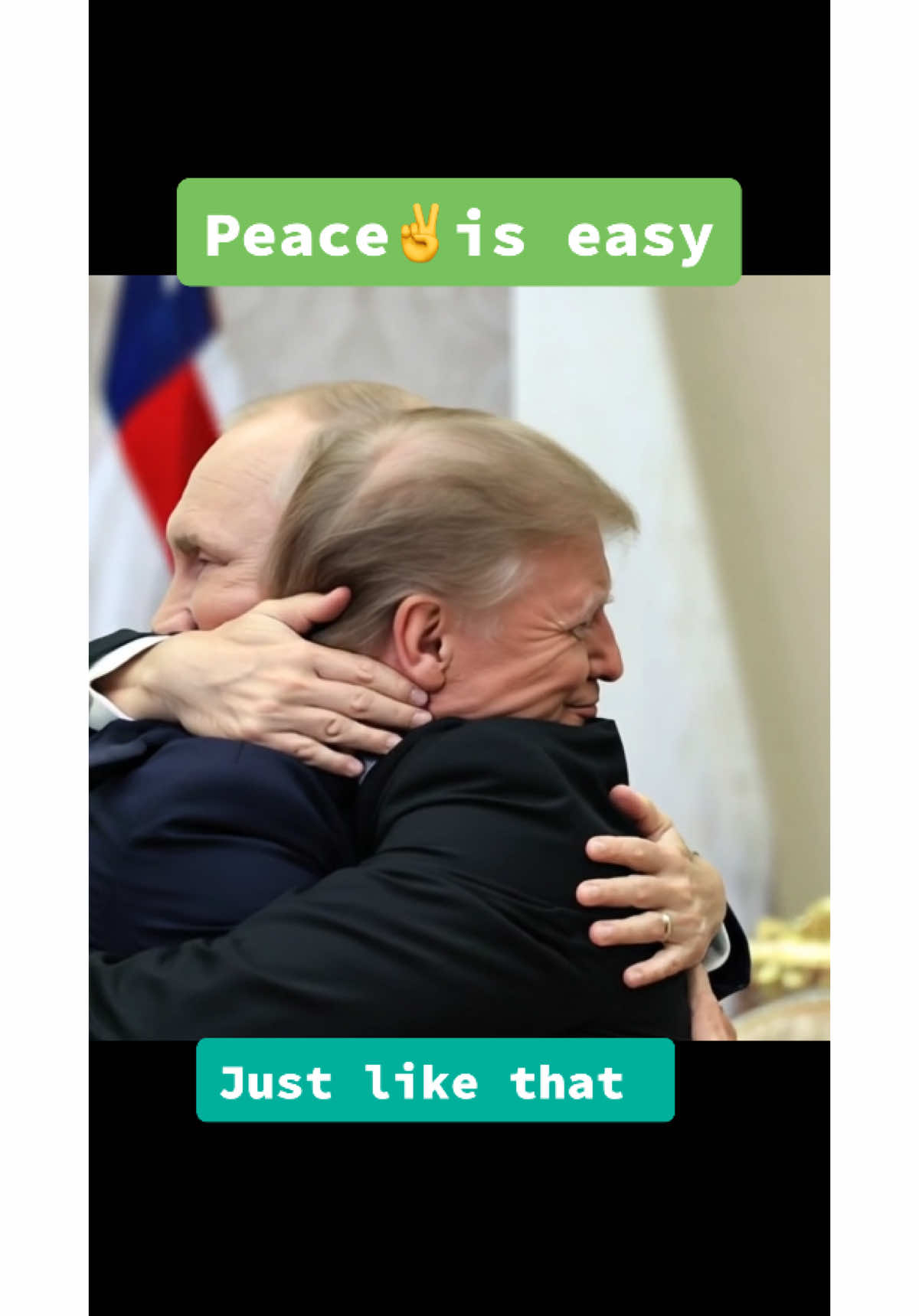 Peace is that easy. #fyp #viraltiktok #foryou #funny #trump#putin 