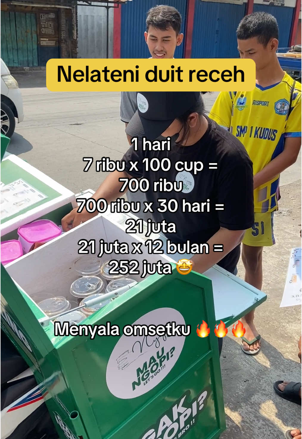 Menyala omsetku!! 🔥🔥 #nyopee #nyopeego #kopikeliling #paketusaha #kemitraan #kemitraanmurah #umkm #bisnismodalkecil #xyzbca 