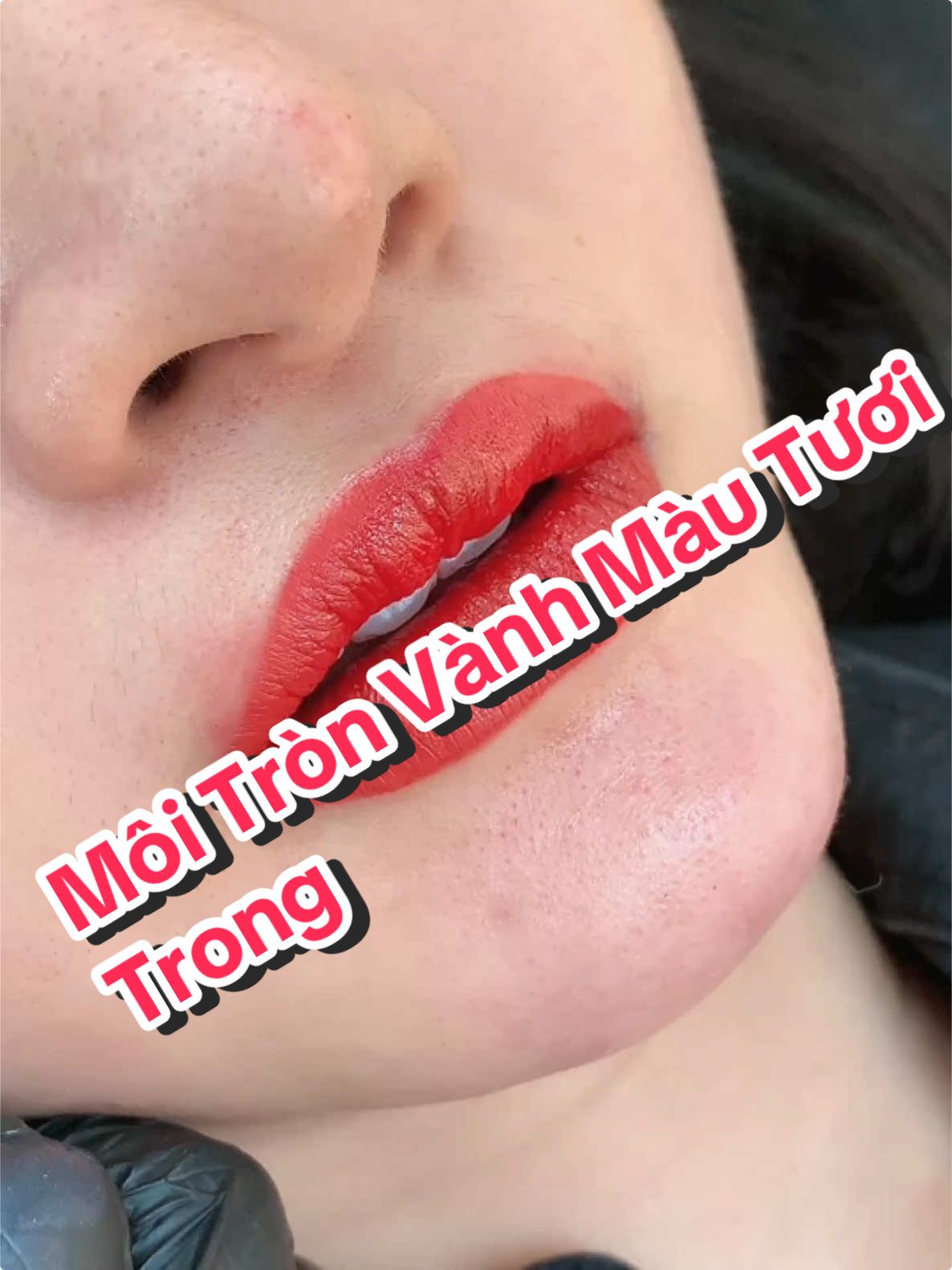 MÔi TRÒN VÀNH VÀ TRONG MỊN CHÂN THẬT #xuhuong #phunxamthammy 