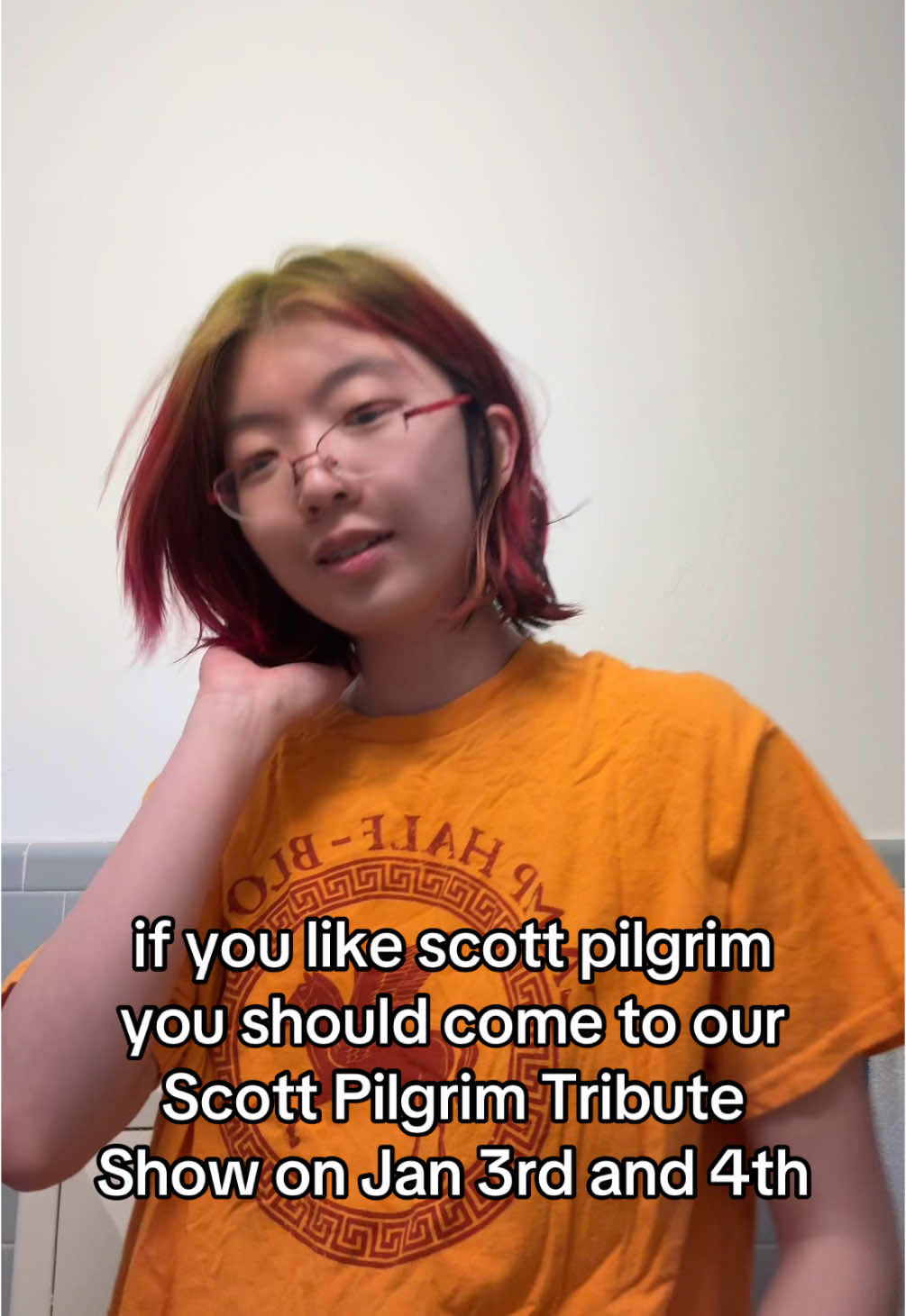 we have a scott pilgrim tribute show on the 3rd and 4th of jan at 10selden in woodbridge. we are also livestreaming it on tiktok #scottpilgrim #kniveschau #hairdye #spvtw 