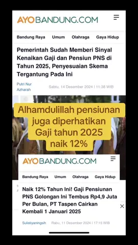 Gaji PNS Pensiunan tahun 2025 naik #guru #gaji 
