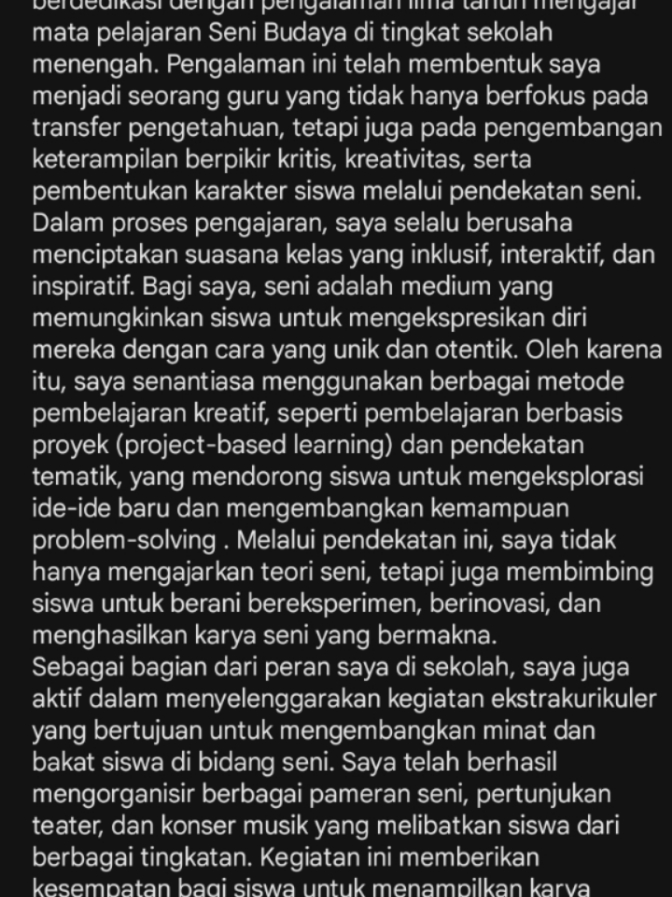 CONTOH DESKRIPSI DIRI PPPK 2024 ini hanya sebagai acuan untuk merangkai kalimat nya... diharapkan tolong jangan di copy... #pppk2024  #pppkguru 