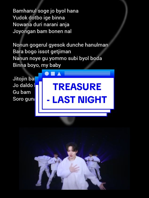 TREASURE - LAST NIGHT, Lyrics #easylyrics #lirik #lastnight #treasure #teume 