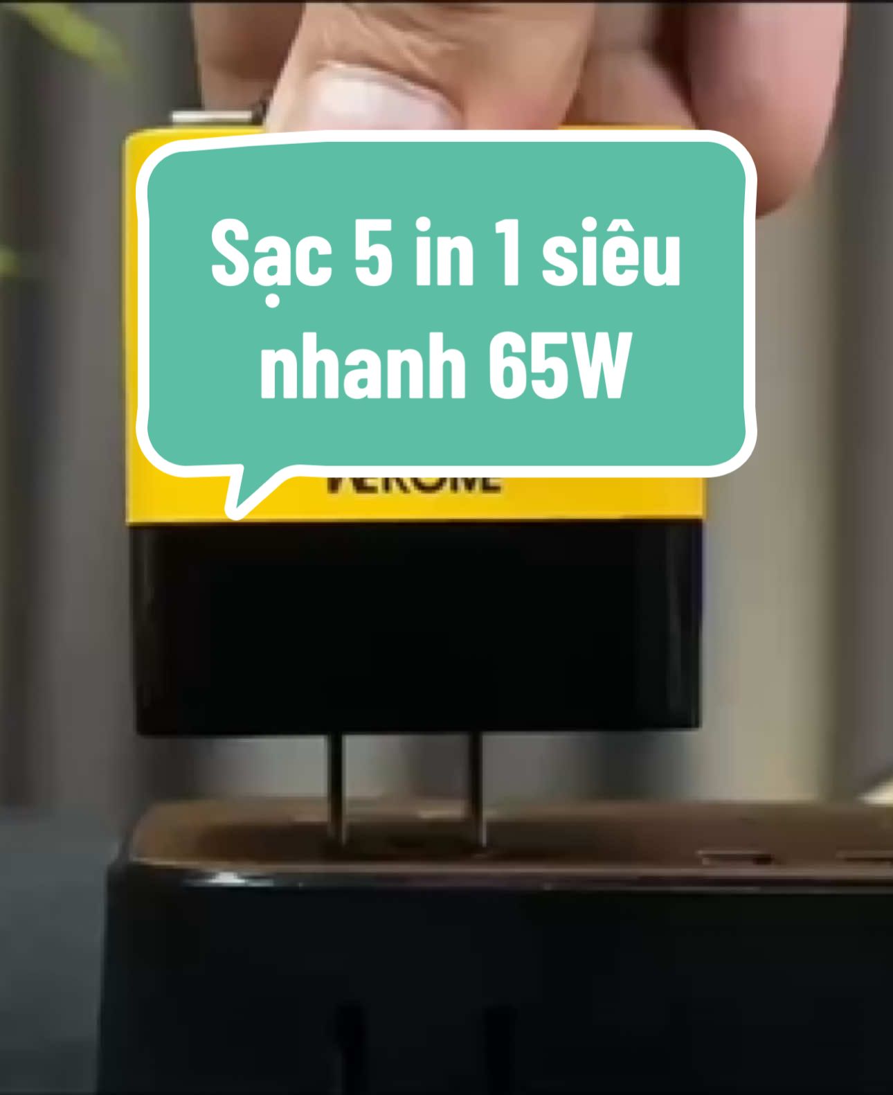 Củ sạc nhanh 5 trong 1 sạc 65W #cusacnhanh #cusac #cusacnhanhiphone #wekome #sạcđiệnthoại 