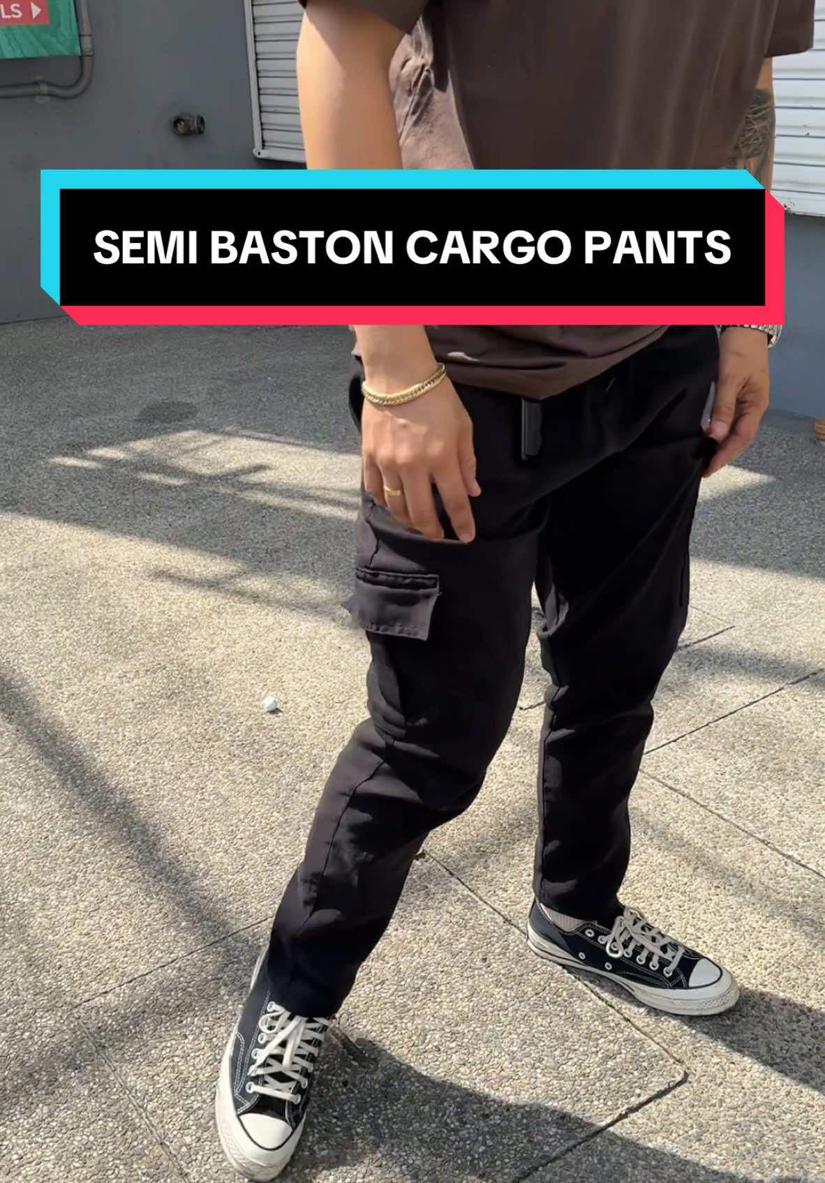 Cargo Pants for Big boys and regular size. Stretchable at ganda ng bagsak sa shoes! Semi baston! #cargopants 