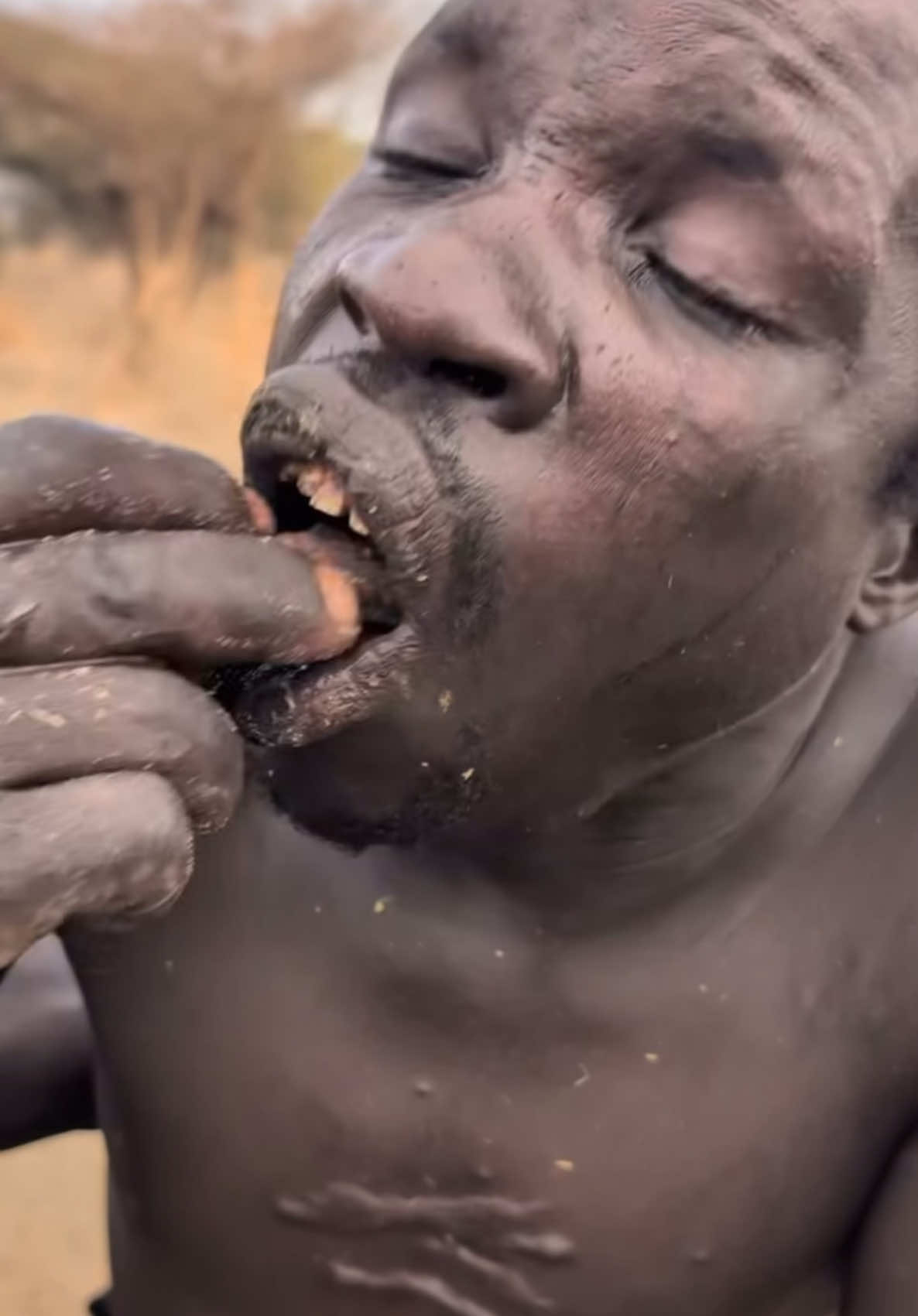 Hadzabe tribe Eating meal @our_traditional_tribe