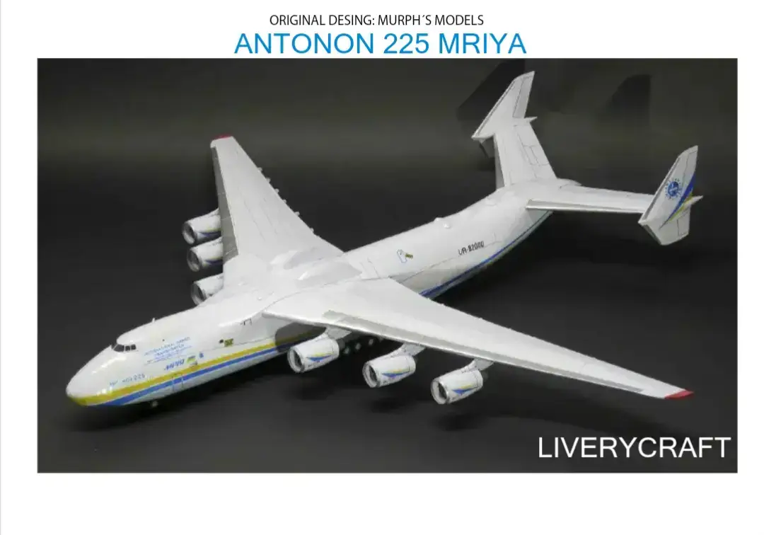 an 225 mriya.      cre : liverycraft#an255 #🤑 #xuhuongtiktok2024 #papercraft #xuhuongtiktok #planes #papercraftplanes #