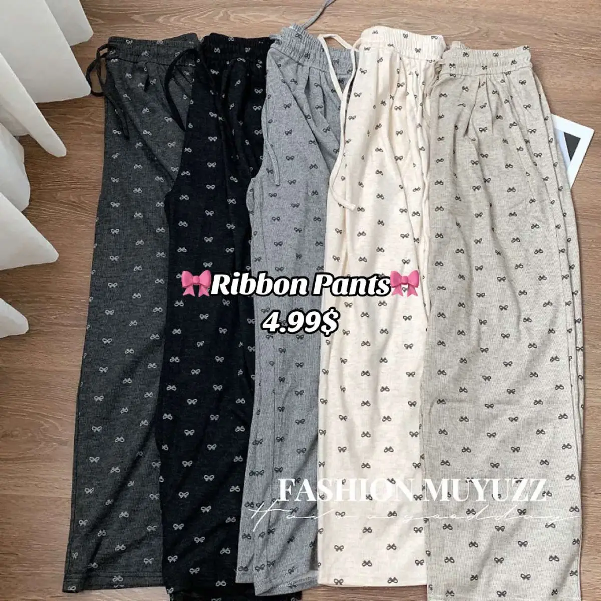 🎀Ribbon Pants Instock #fyp #foryou #foryoupage #viral 