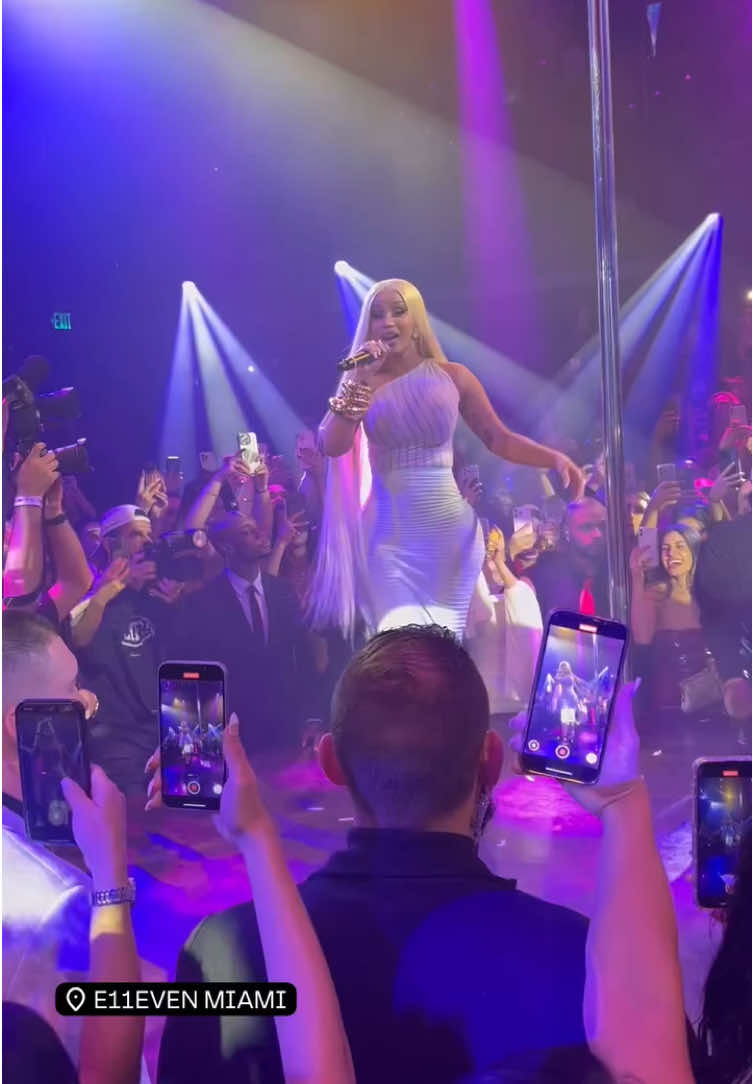 Cardi B performing 