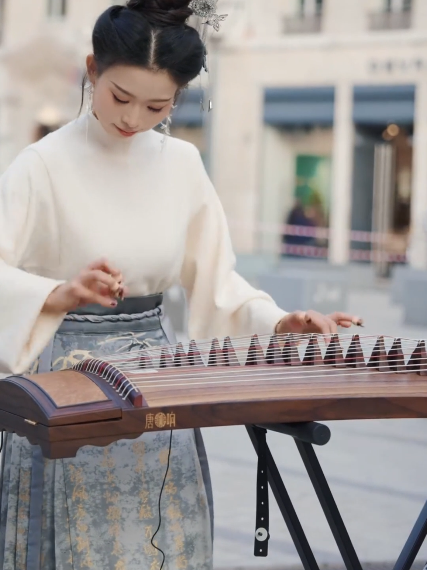 ♥️🌸🌷#zither #guzheng #musica #musician #streetmusician #trendingsong