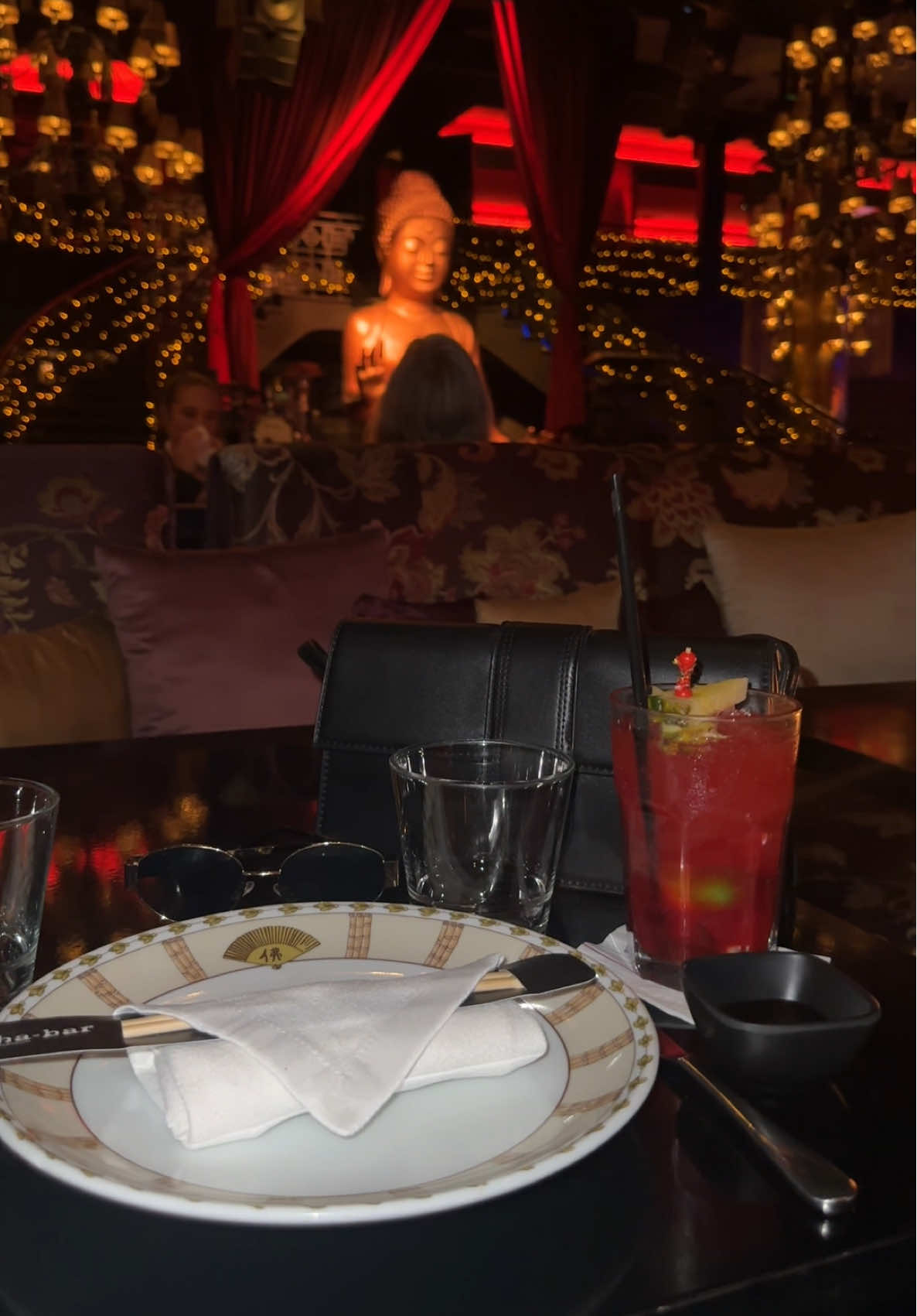 dinner settings🍸💃🏽 @Buddha Bar Marrakech  #fyp #foryouu #FoodTok #marrakech #placestoeat #restaurant #datenight 