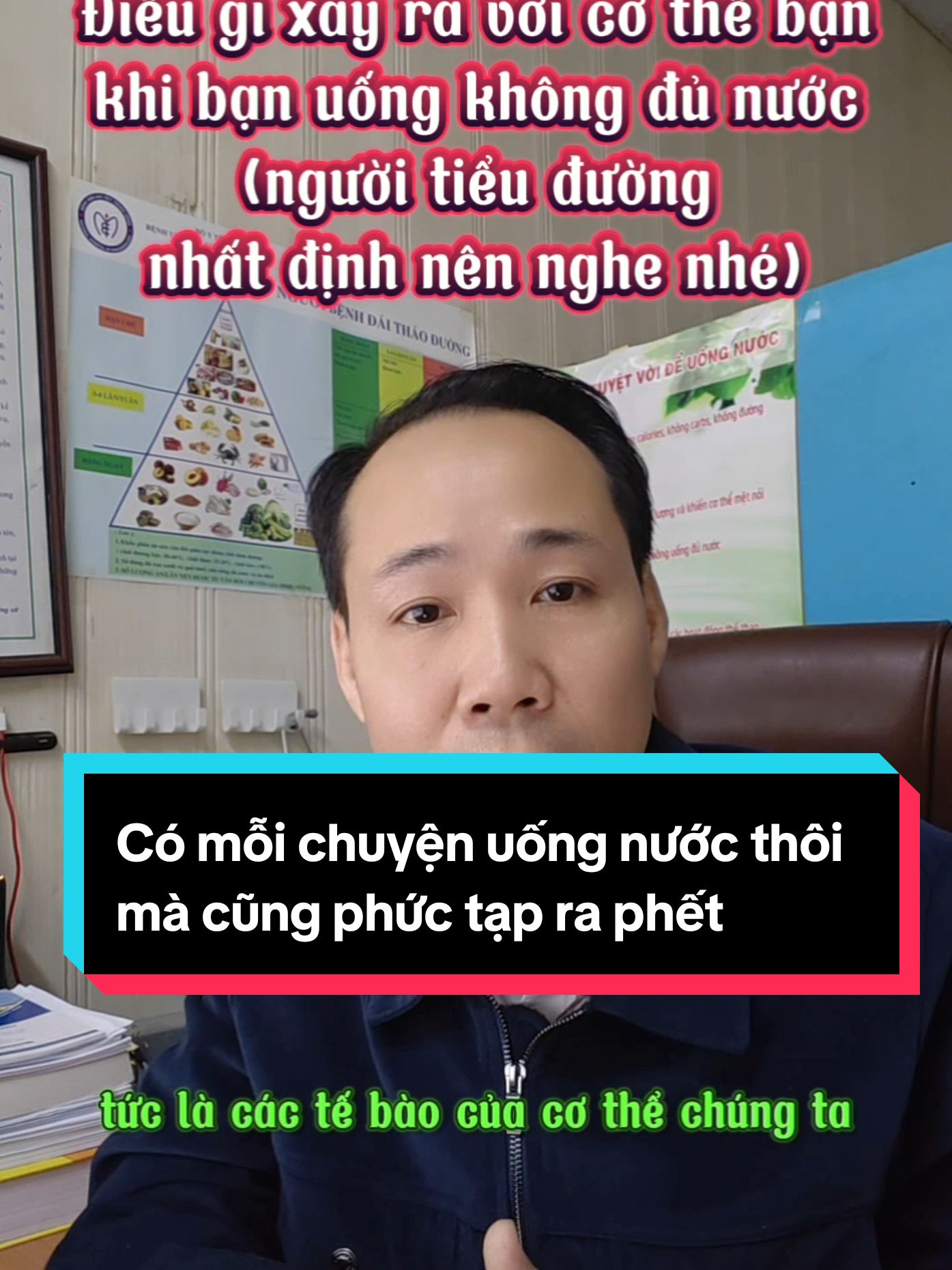 Người tiểu đường sẽ như thế nào nếu như uống không đủ nước? #xuhuong #bsnam #tieuduong #daithaoduong #uric #momau 